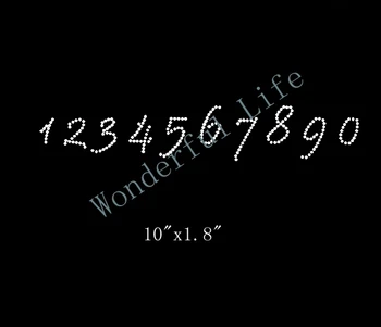 

Wonderful life New And Popular Hotfix Motif Rhinestone Motif Transfer Number Transfers For t Shirt free shipping for clothing