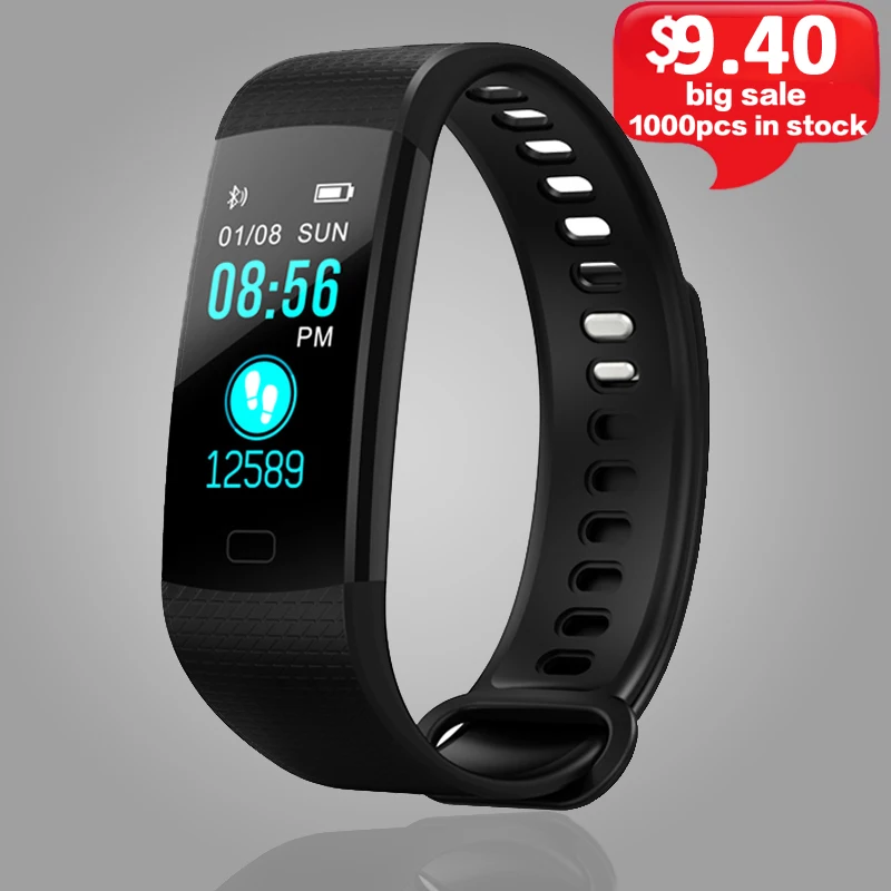 

Y5 Smart Band Color Screen Wristband Heart Rate Monitor Wristband Fitness Tracker Bluetooth Smart Bracelet Sport Men Smartwatch