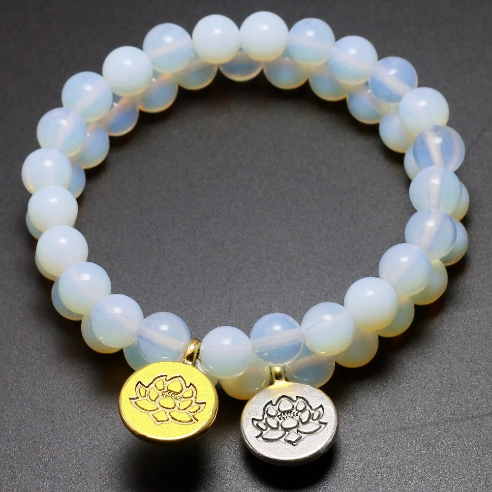 Bracelet YOGA de Lithothérapie pour Femme en Perles Naturelles