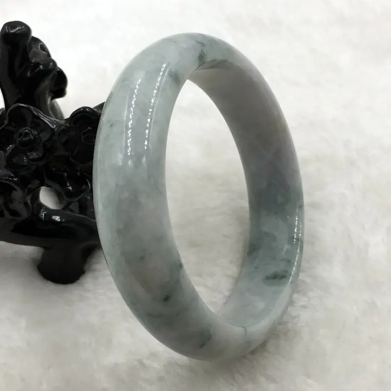 

2523 Certified Grade A Natural Lavender Green Jadeite Jade Bangle Bracelet