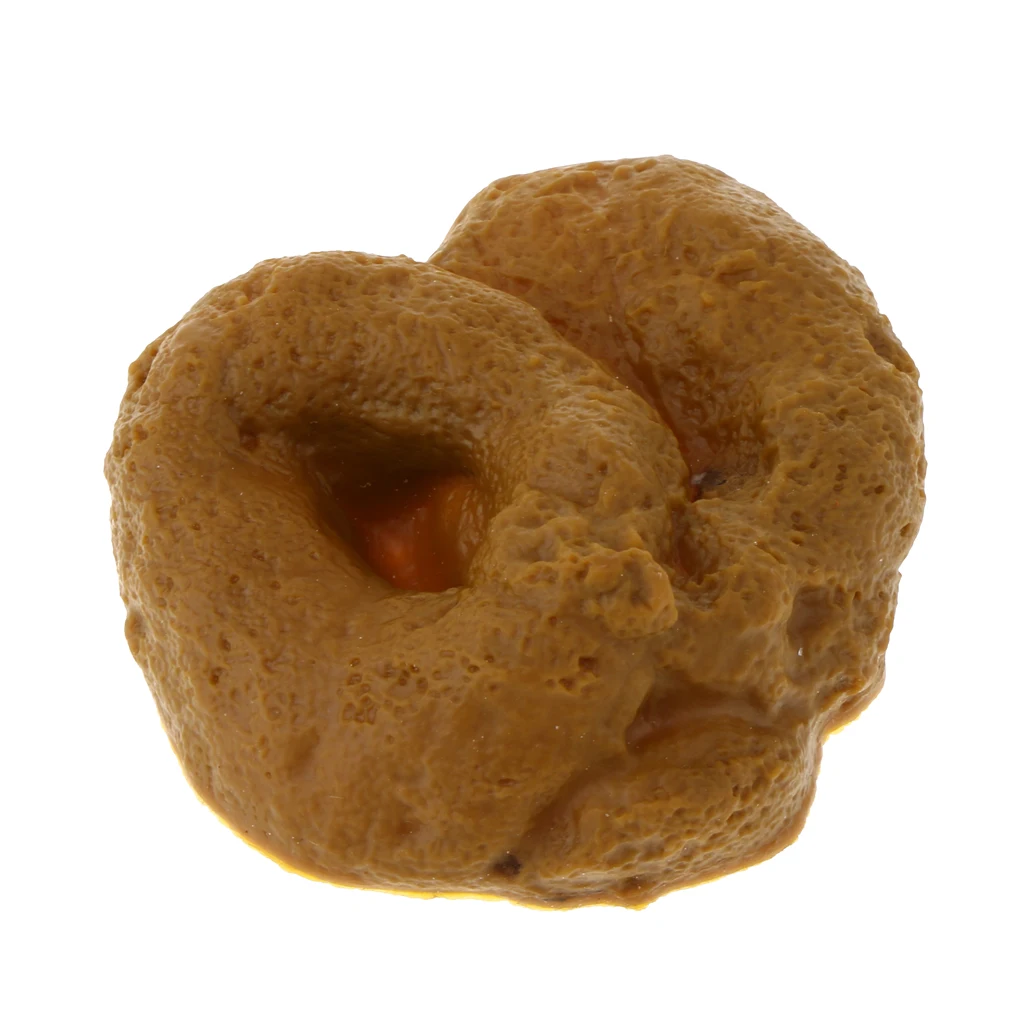 Simulation Dog Doo Poop Crap Turd Stool Party Prank Gag Gift Plastic Round