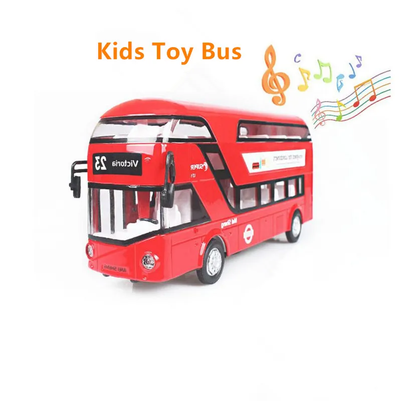 1XCity Bus музыкальная легкая игрушка для мальчиков и девочек предназначенная Londoners