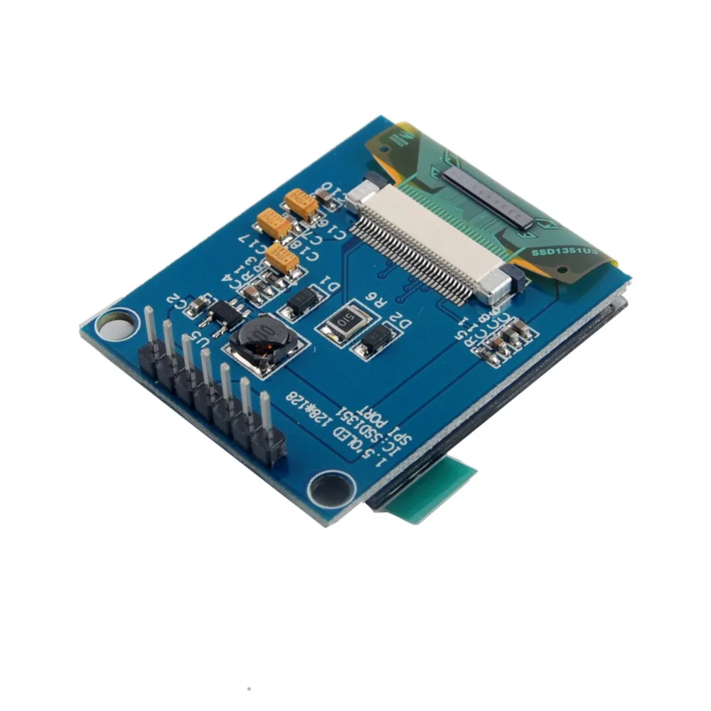 Цветной OLED дисплей 1 5 дюйма модуль SSD1351 128X128 RGB SPI для 51 STM32 Arduino FZ2209|resolution| |