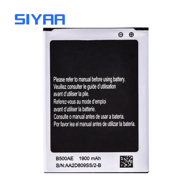 SIYAA B500AE B500BE батарея для samsung GALAXY S4 Mini I9190 I9192 I9195 I9198 S4Mini батарея 1900 мАч Замена