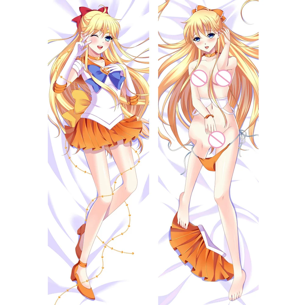 

Anime JK Sailor Moon Sailor Venus Minako Aino Dakimakura Sexy Body Pillowcase Hug Pillow Cover Case