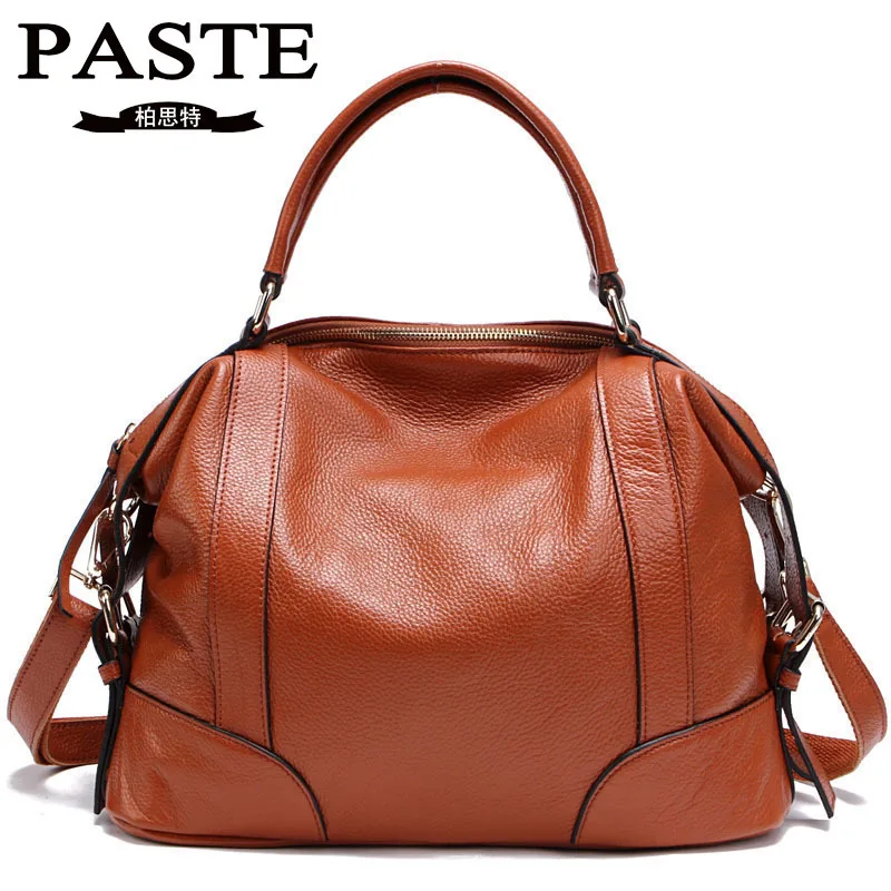

Cow leather big Capacity Women shoulder bag Messenger Bag Famous Designer genuine Leather Handbag de piel alta calidad bolso hot