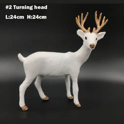 

Simulation Plush Deer Christmas Doll White-tailed Reindeer Home Party Decoration Fashionable Exquisite Gifts For Kids And Lover