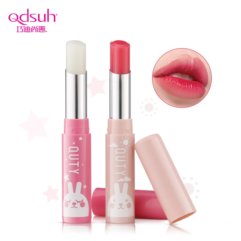 Qdsuh 2pcs/set Natural Makeup Lipbalm Lip balm Lipstick Care Set Moisturizing Nourishing Repair lip wrinkles baby lips | Красота и