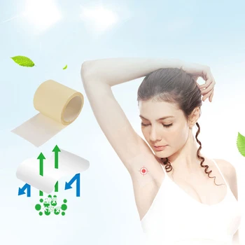 

1Roll Invisiable Armpit Linings Anti Sweat Pads Summer Dress Antiperspirant Pad Disposable Armpits From Sweat Underarms Stickers
