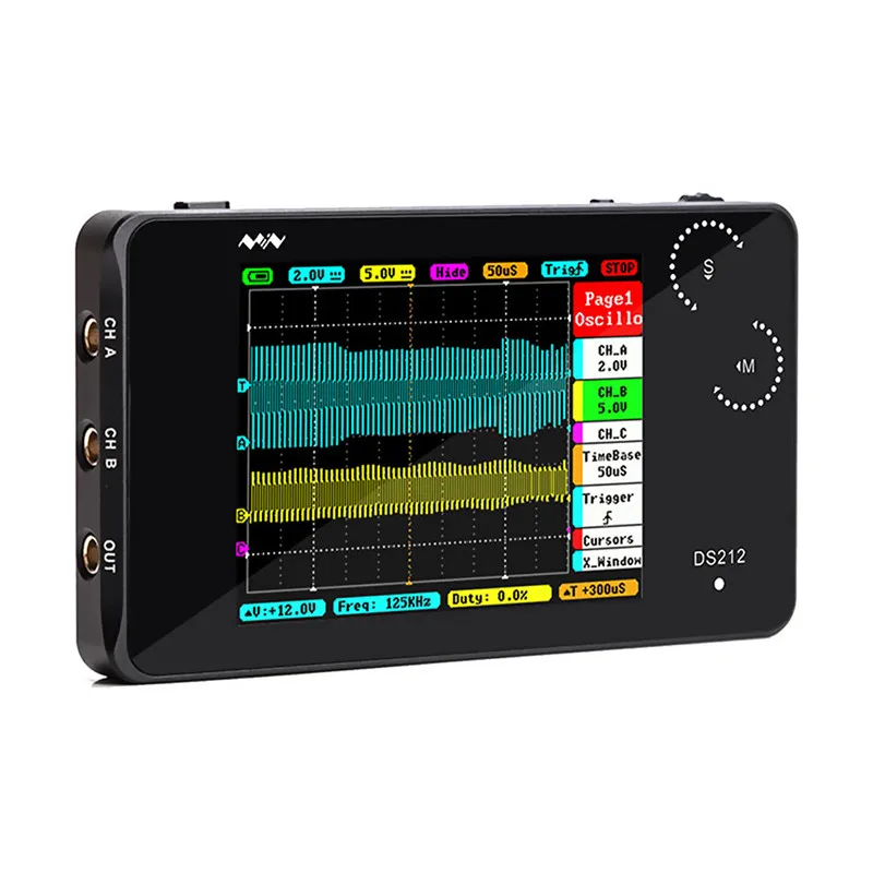 Digital Oscilloscope Portable Multimeter Waveform Generator USB 2 Channels LCD Display Logic Analyzer Test Meter Tool Oscilograf (4)_