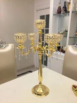

Luxury Wedding Candlestick Table Centerpiece Crystal Candelabra