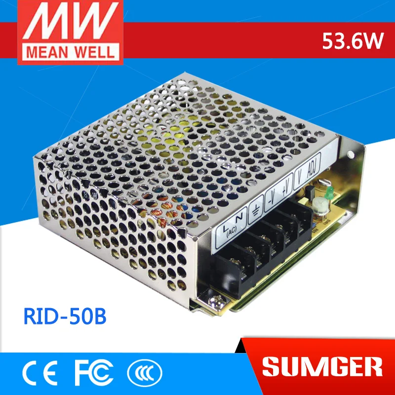 

[MEAN WELL] original RID-50B meanwell RID-50 53.6W Dual Output Switching Power Supply