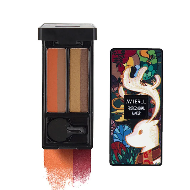 

Eyeshadow Makeup Waterproof Eyebrow Powder Eye Shadow Eye Brow Two-tone gradient earth color pearlescent matte eye shadow tray