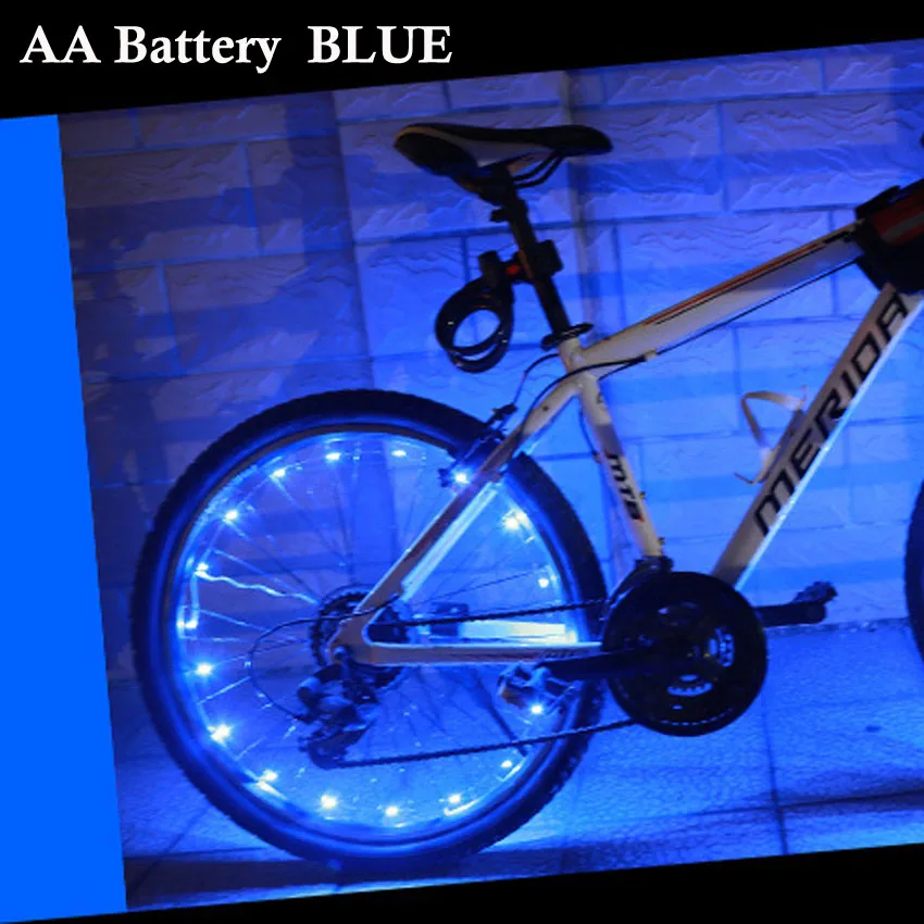 20 светодиодный Красочные велосипедные фонари горная дорога велосипедный светильник велосипедный спиц колесо лампа Аксессуары для велосипеда Luces светодиодный Bicicleta Bisiklet - Цвет: as picture showed