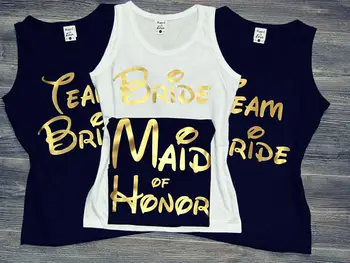 

customize mouse Bridesmaid wedding Bride tees Birthday Bachelorette t shirts tank tops singlets gift bridal party favors gifts