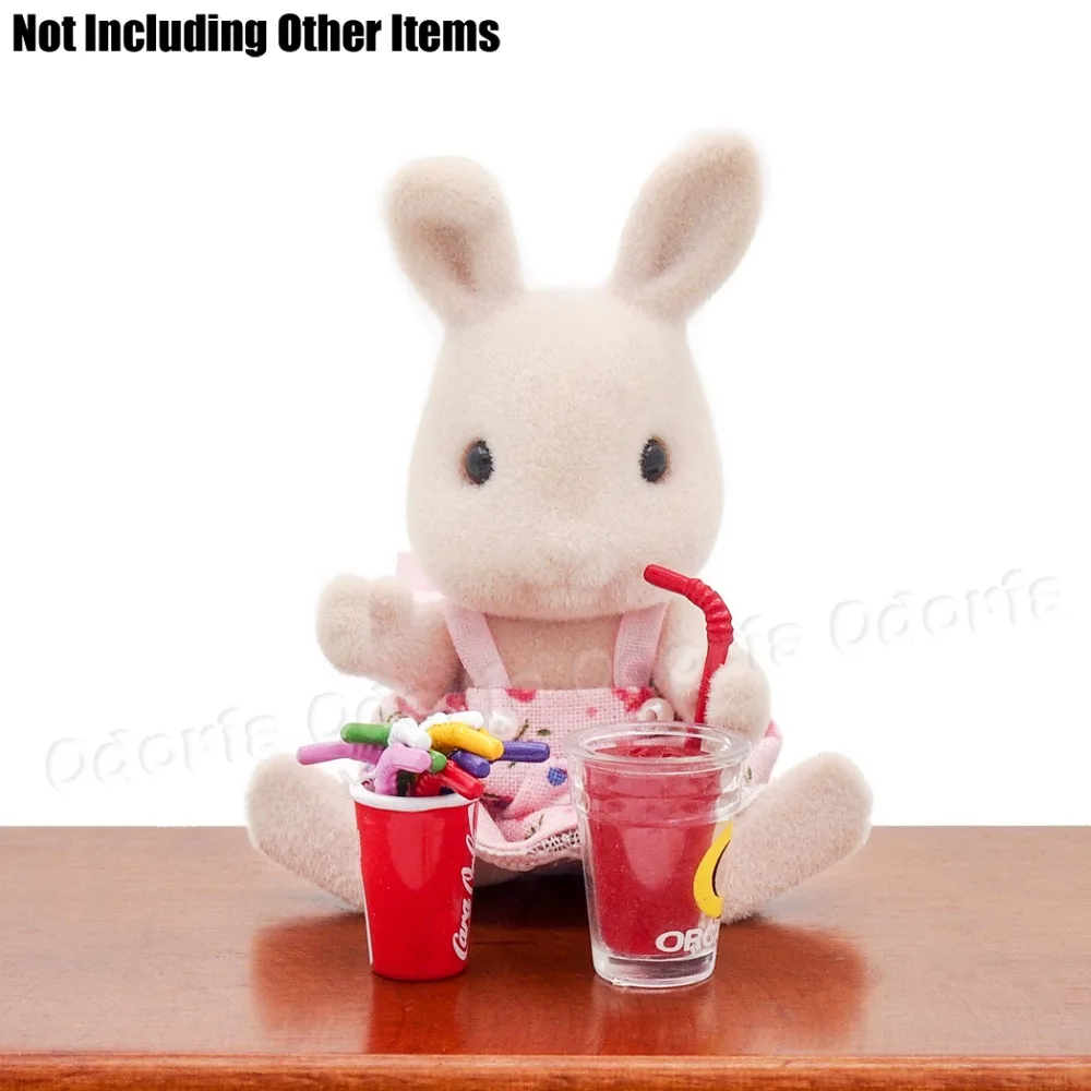Odoria 1:12 миниатюрные 12 шт. металлические соломинки для питья в разных цветах кукольный домик кухонные аксессуары