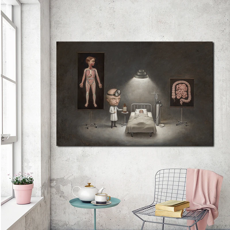 Us 5 32 34 Off Mark Ryden Pop Surrealism Canvas Painting Print Bedroom Home Decor Modern Wall Art Oil Painting Poster Salon Pictures Framework In