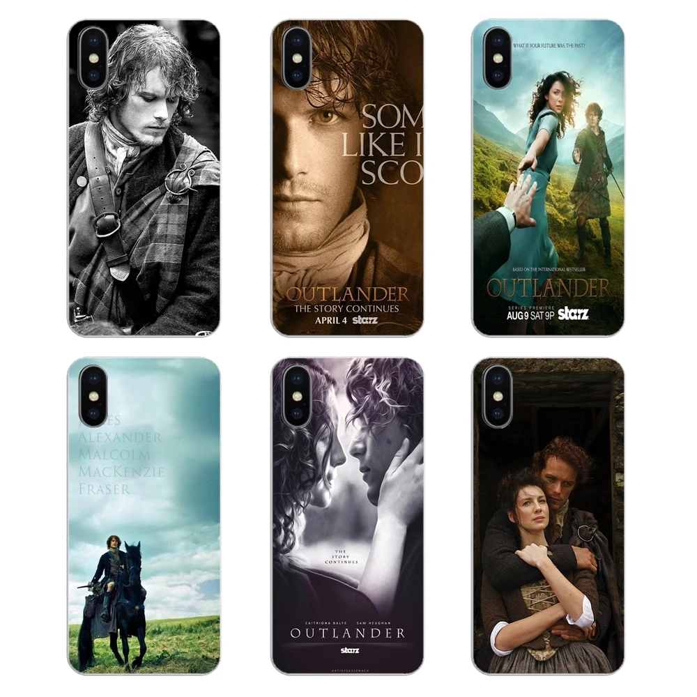 

Silicone Phone Shell Cover OUTLANDER TV Jamie Fraser Printed For Motorola Moto X4 E4 E5 G5 G5S G6 Z Z3 G3 C Play Plus