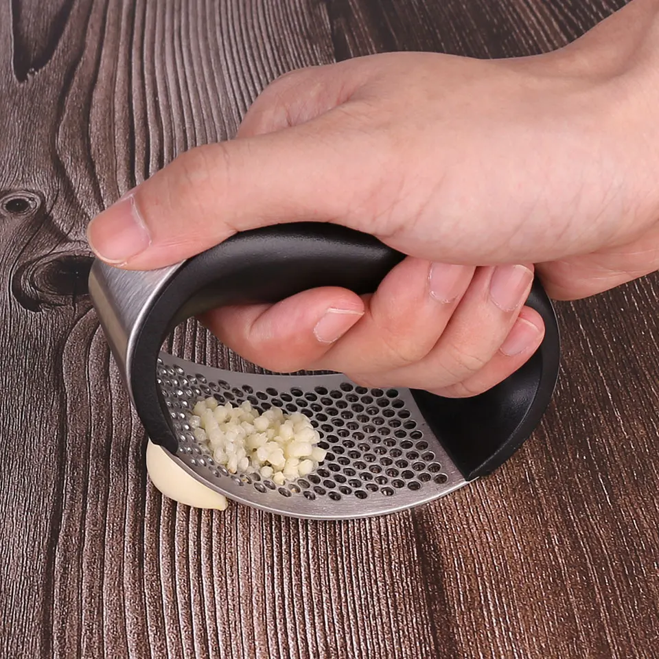 

Manual Garlic Press Stainless Steel kitchen Gadgets Garlic Grater Grinder Ginger Press Kitchen Accessorie Garlic Chopper Crusher