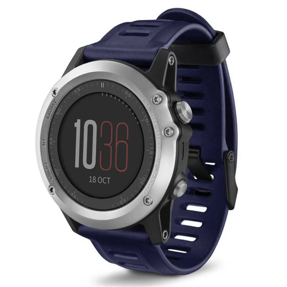 26 мм силиконовый ремешок для часов Garmin Fenix 3 HR/5X Plus/6X/3 сапфировый умный Браслет спортивный сменный Браслет