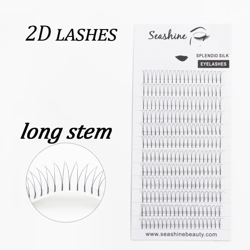 2D Volume Lashes Korean False lashes 0.15 8-14mm 2D False Eyelashes Extension Y Lashe Volume Fans Eyelashes Extension