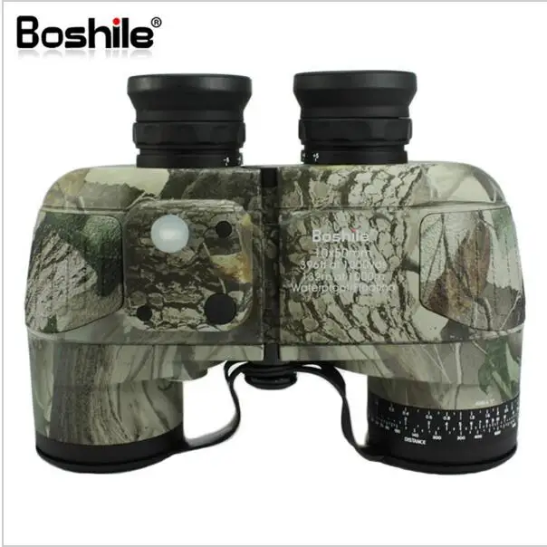 camouflage 10x50 высокомощный LLL vision Водонепроницаемый плавающий бинокль телескоп с цифровым компасом диапазон - Цвет: camouflage