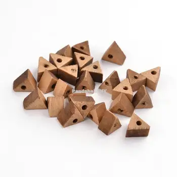 

Triangle Wood Beads, Lead Free, Camel, 9x9x6mm, Hole: 2.5mm