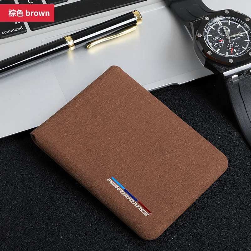

For Porsche cayenne macan panamera 911 Boxster Cayman 958 955 Leather Bank Credit ID Card Holder Men Card Package Holder