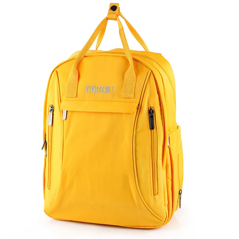 Solid Color Waterprrof Insulation Double Bottle Mummy Diaper Bag 9
