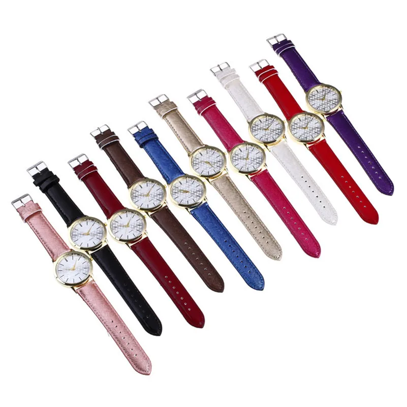 2018 New Watch Women Casual Relogio Feminino Leather Band Analog Quartz Round Wrist Watch clock Bracelet drop shipping M23 (2)