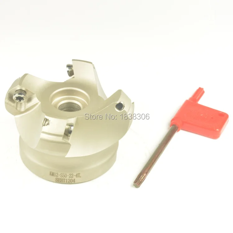 cutting tools mill cutter face cnc 1pcs Face Mill KM12-S50-22-4 CNC Milling Cutter For SEKT 1204 | Инструменты