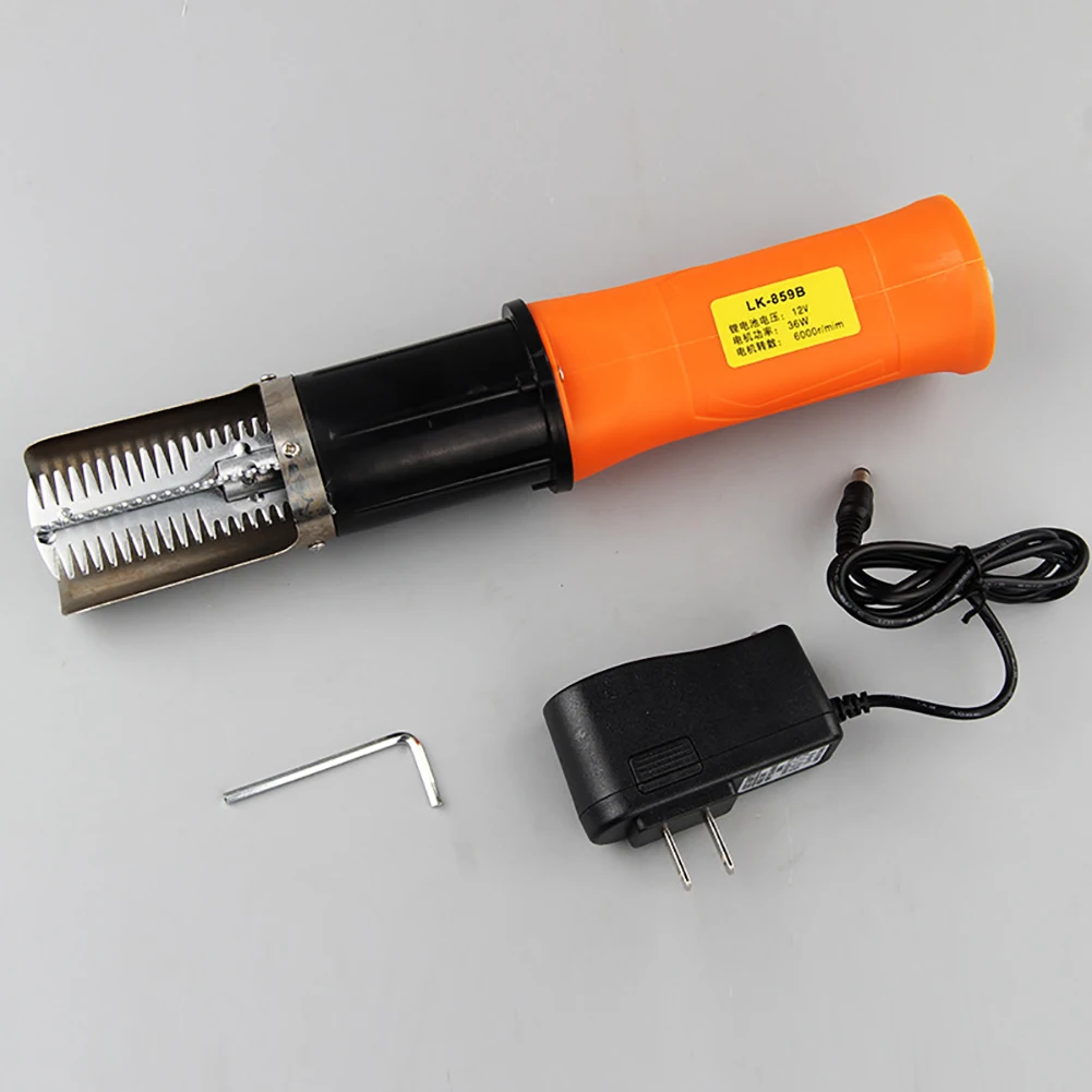 Электрический скалер для рыбы, скалер для рыбалки, перезаряжаемый литиевый аккумулятор 12 В, скребок из нержавеющей стали, Электрический скалер(с батареями