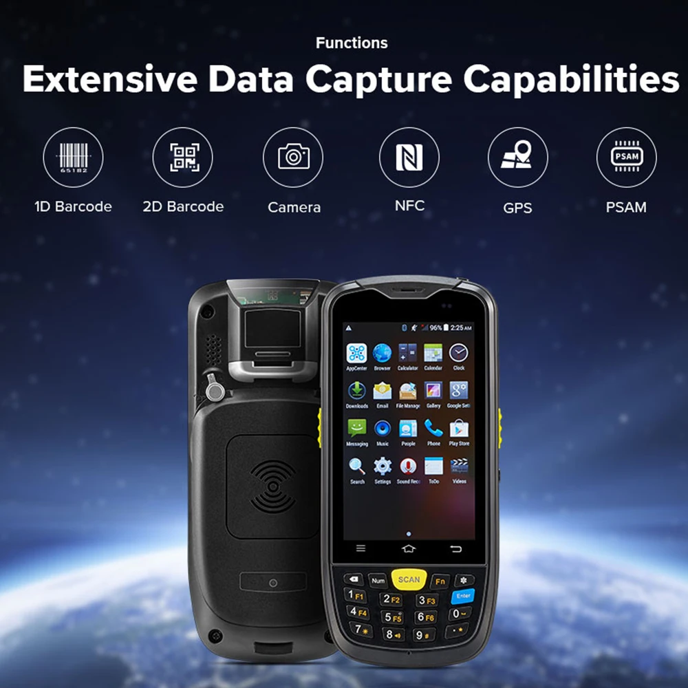 IssyzonePOS الروبوت PosTerminal المياه واقية المساعد الشخصي الرقمي في الصناعة 1D 2D الباركود ماسحة مع 4G WiFi GPS BT مستودع البيانات جمع PDA