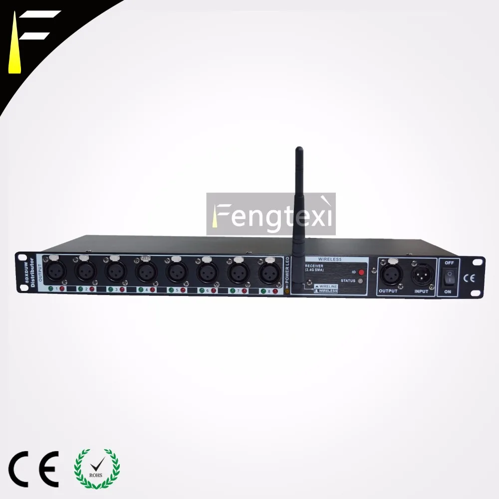 8 Dxduw Distributore 8 Vie Con 2.4G Wireless Ricevitore Distributore Dmx Della Discoteca Del Dj Della Luce Della Fase
