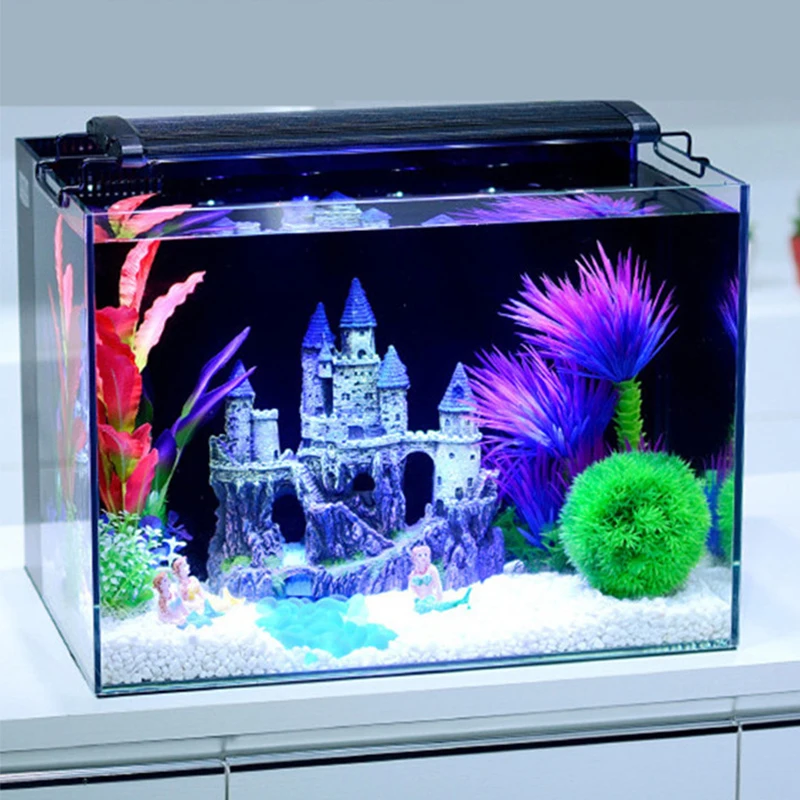 Fish Tank Decoration Aquarium Super Castle Ornament Fashion Resin Rockery Fish House Extra Large King Castle Gardening Landscape2