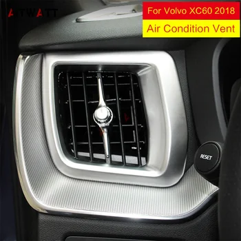 

AITWATT For Volvo XC60 2018 Car Front Dashboard Air Condition Vent Outlet Trim Interior Decorative Car Sticker 2Pcs/Set