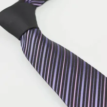 YIBEI coahella галстуки черный Узел контрастный Галстук Черный w фиолетовые полосы Gravata бизнес ручной работы галстуки для мужчин для свадьбы
