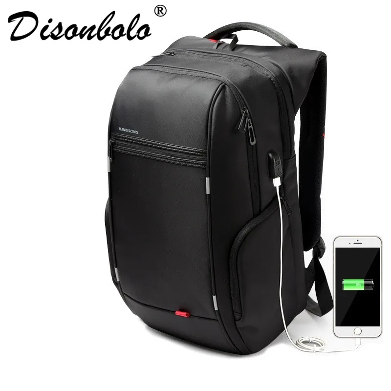

15"17" Laptop Backpack External USB Charge Computer Backpacks Anti-theft Waterproof Bags for Men Women