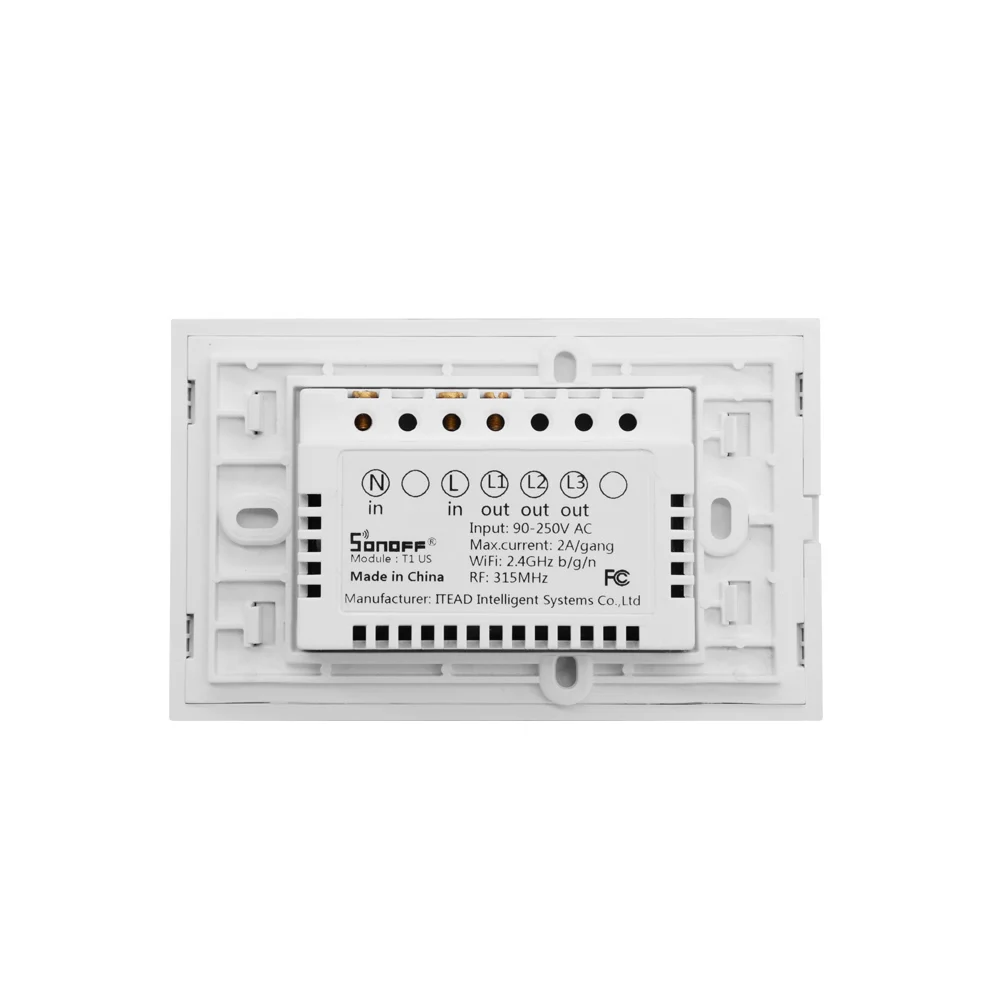 SONOFF T1 умный сенсорный выключатель света Интеллектуальный WiFi RF пульт дистанционного управления лампа синхронизации обратного отсчета настенный выключатель ЕС США Великобритания штекер