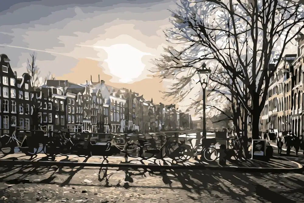 PX-12 Amsterdam City Side Bike 4060_vectorized_vectorized