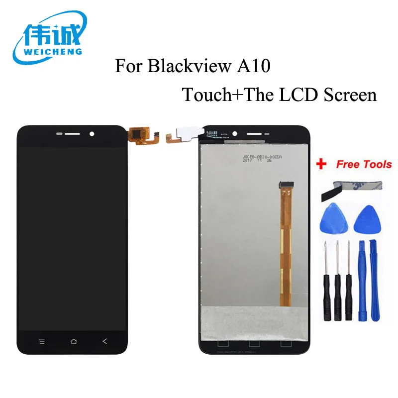 

WEICHENG 100% Tested Well Blackview A10 LCD Display + Touch Screen Digitizer Assembly Replacement For Blackview A10+Free Tools
