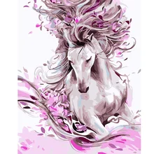 Бегущая лошадь животные картины цифровая живопись по номерам новые краски по номерам для взрослых детей украшения гостиной с рамкой