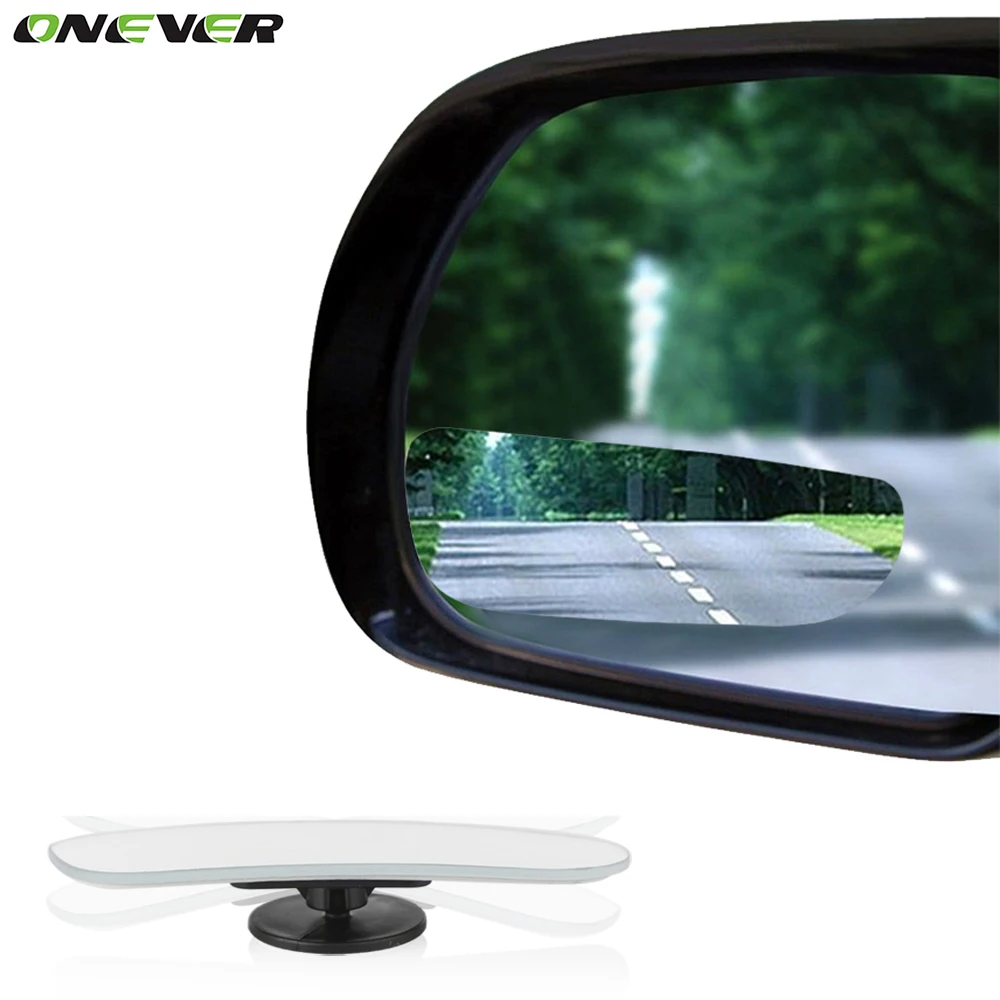 2Pcs 360 Degree Adjustabe HD Glass Convex Car And Motorcycle Blind Spot
