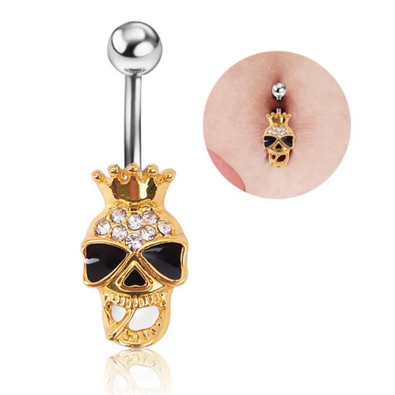 Fashion Belly Button Ring L Surgical Steel Barbell Dangle For Men