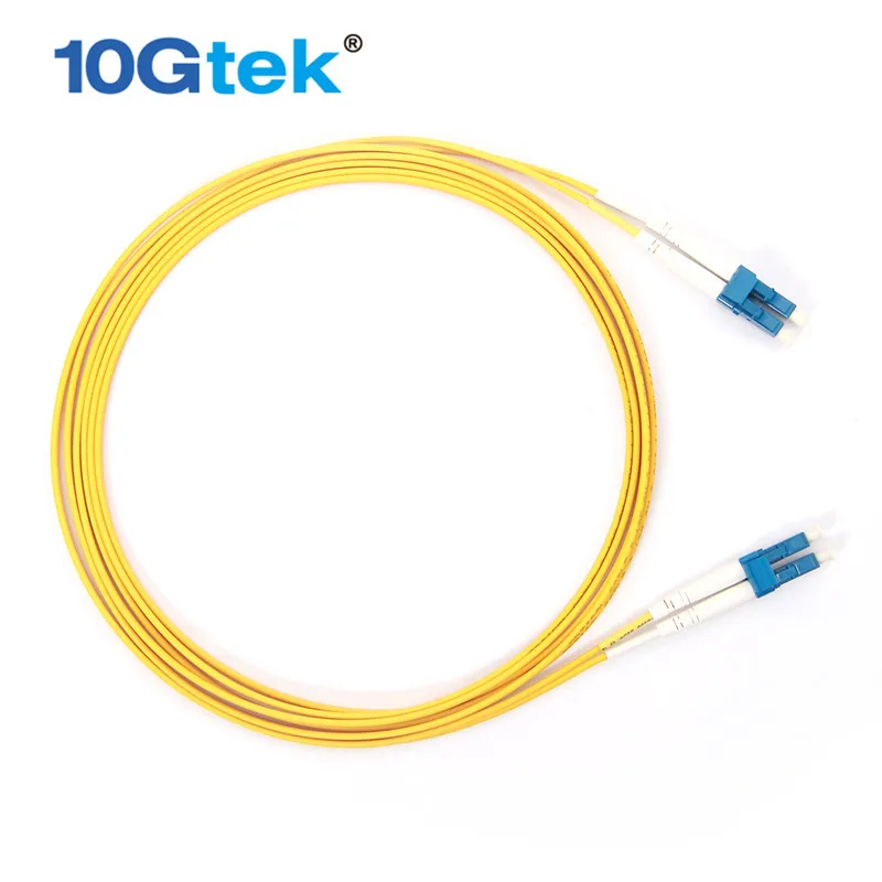 

10Gtek LC-LC 3-Meter(10ft) Fiber Patch Cord, OS1 Singlemode Optical Cable, 9/125 Duplex LSZH