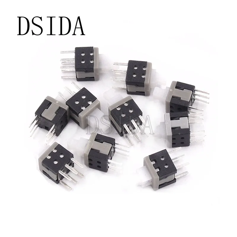 20pcs Mini Push button switch 6Pin Push Tactile Power Micro Switch Self lock On/ON button Latching switch 5.8x5.8mm 5.8*5.8mm