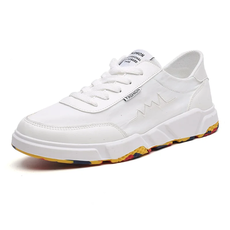 

Men sneakers 2018autumn new style breathable elastic fabric white running shoes, outdoor antiskid and fitness sports shoes.