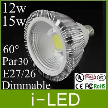 

Hot LED Light Bulb Ultra Bright CREE E27 Dimmable PAR30 Led Lamps Bulb Spotlight 86-265VDimmable 60 Degree Beam angle CE UL SAA