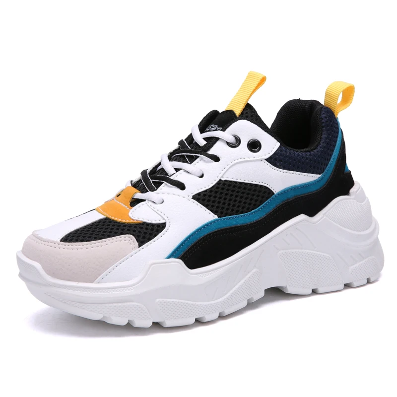 

2019 Fashion Women Couple Sneakers Casual Shoes Women Comfortable Breathable Mesh Flats Female Platform Chaussure Femme Sneaker