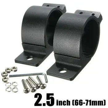 

2x 2.5 Inch 66-71MMLED Work Light Bull Tube Rolling Installation Pole Bracket